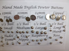 Load image into Gallery viewer, Pewter Buttons.