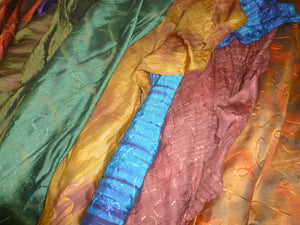 Tie Dye Silks with Embroidery
