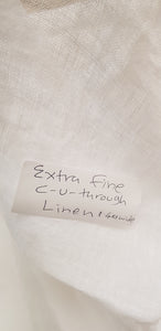 Extra Fine see Through White Linen