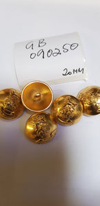Gold Military Buttons  (090250)