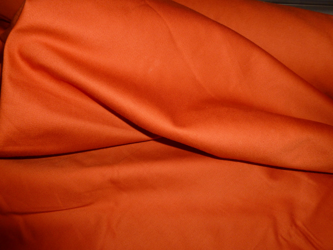 Terracotta Twill Cotton Fabric