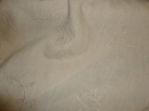 New Embroidered Linens.